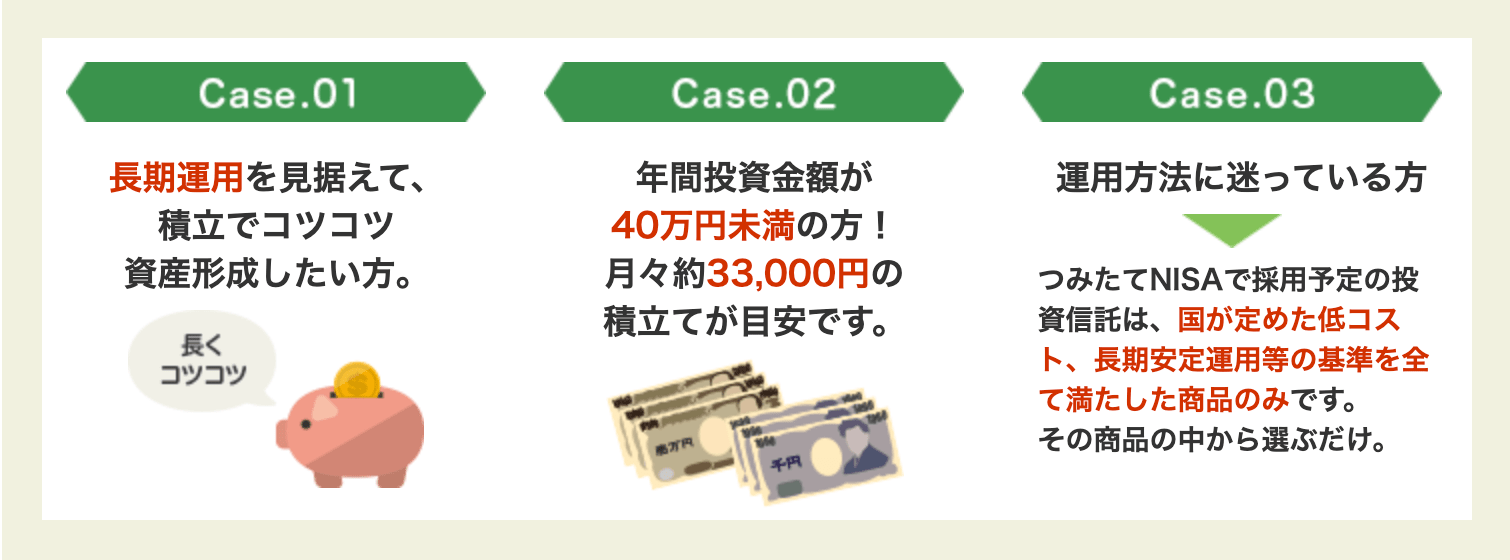 つみたてNISAメリット